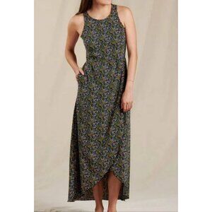 Toad&Co Sunkissed Maxi Dress in Black Star Print Size Medium